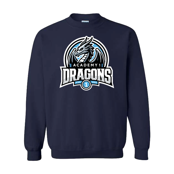 Academy 1 MS Unisex Heavy Blend Crewneck Sweatshirt