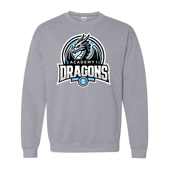 Academy 1 MS Unisex Heavy Blend Crewneck Sweatshirt