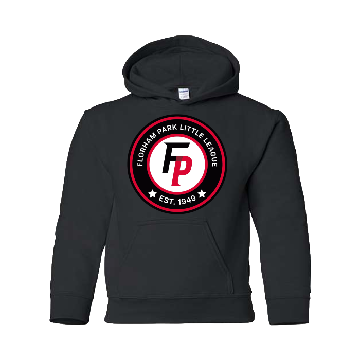 Florham Park Baseball Youth Heavy Blend Hooded Sweatshirt