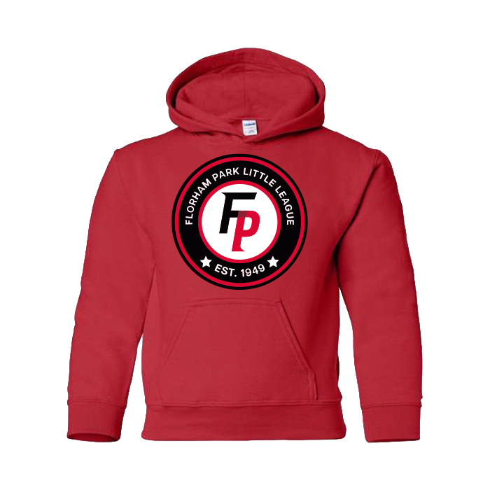 Florham Park Baseball Youth Heavy Blend Hooded Sweatshirt