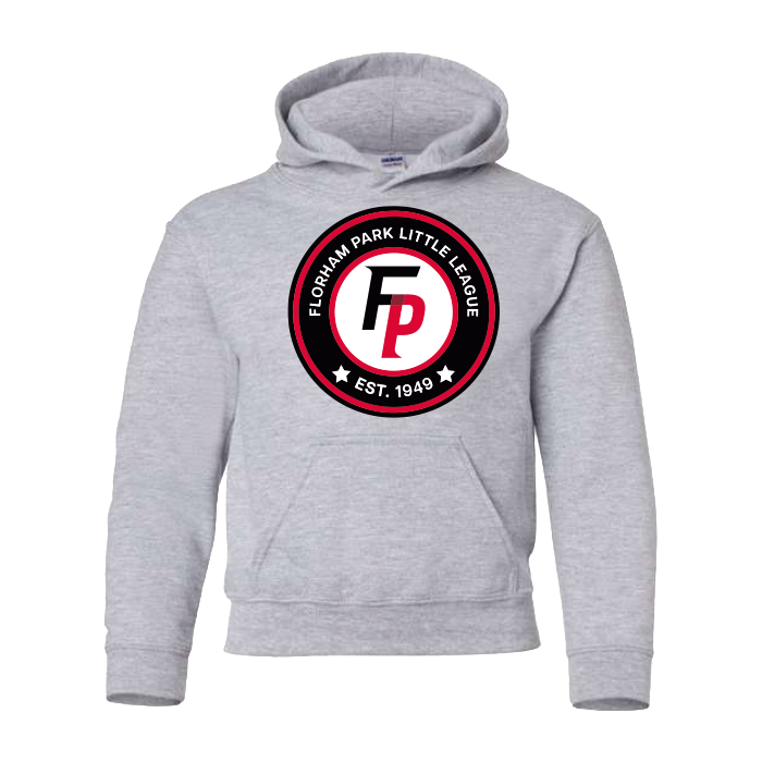 Florham Park Baseball Youth Heavy Blend Hooded Sweatshirt