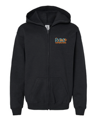 Embroidered Youth Full Zip Hooded Sweatshirt