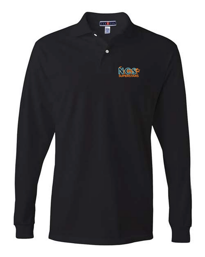 Embroidered Long Sleeve Polo