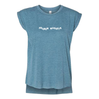 Nuggets Women’s Flowy Rolled Cuffs Muscle Tee