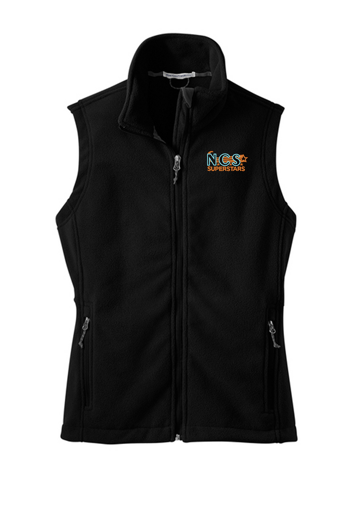 Embroidered Women's Fleece Vest