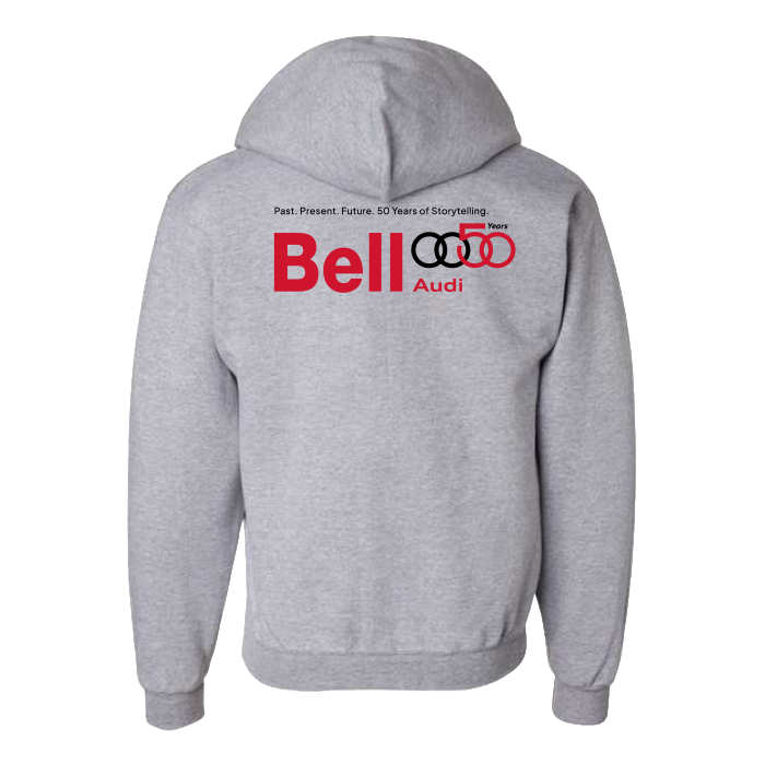 Bell Audi 50th Anniversary Unisex Powerblend Full-Zip Hooded Sweatshirt