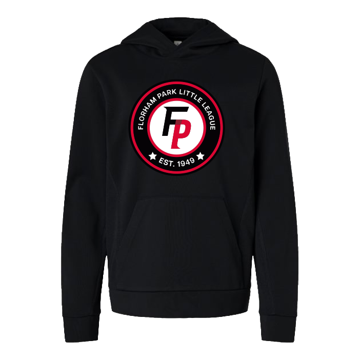 Youth Wicking Fleece Hooded Sweatshirt