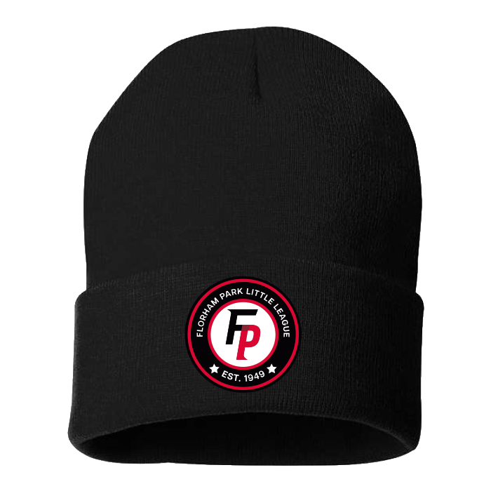 Florham Park Baseball 12" Solid Cuffed Beanie